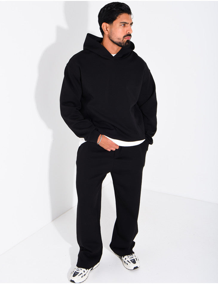 Completo in neoprene felpa con cappuccio e pantaloni