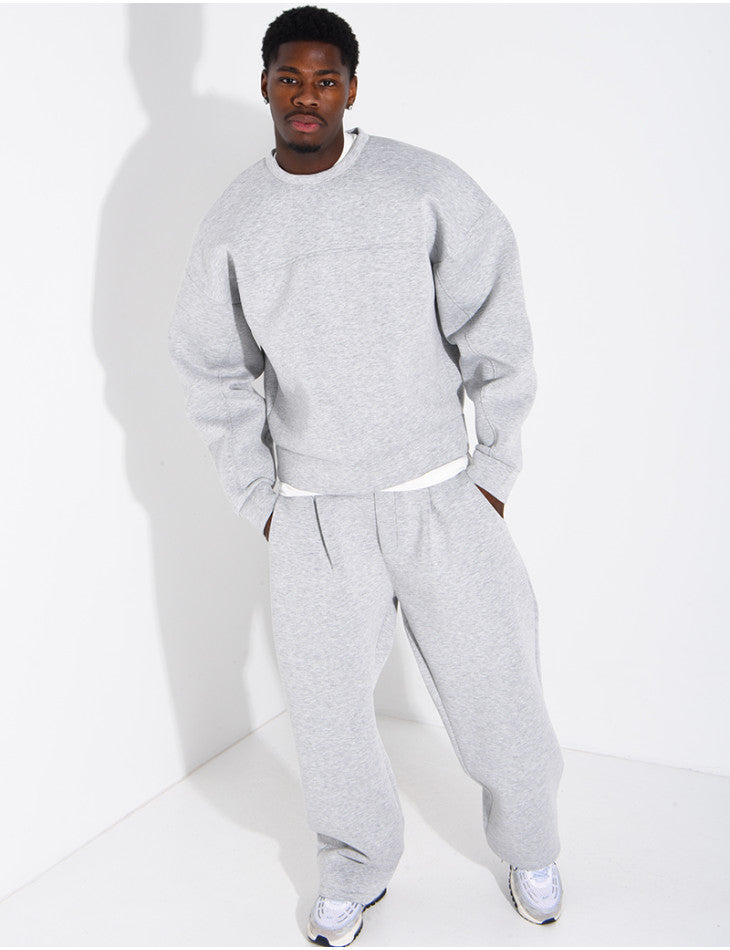 Completo in neoprene felpa girocollo e pantaloni